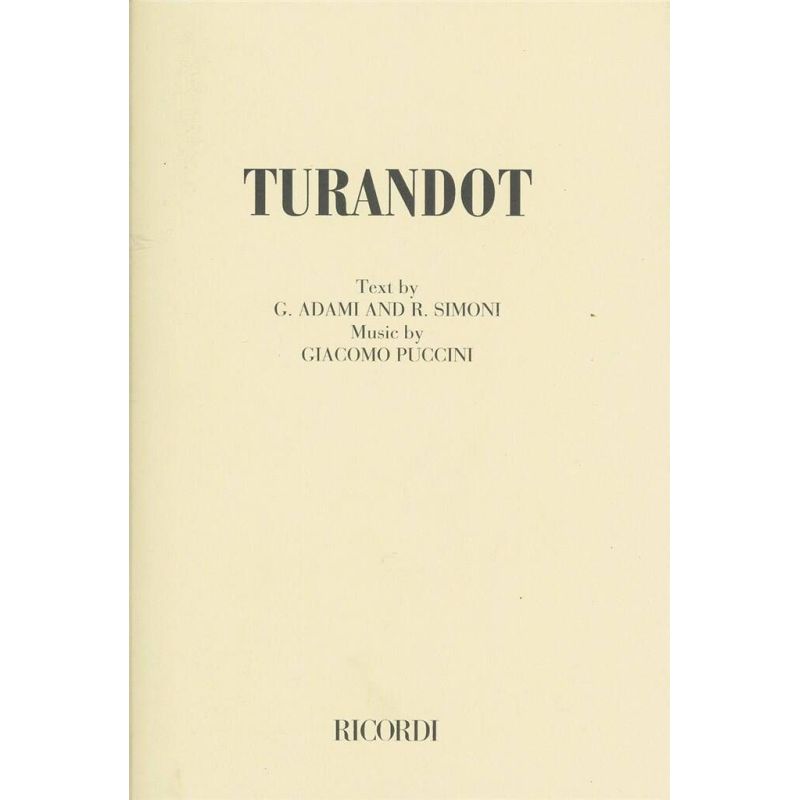 Turandot Book