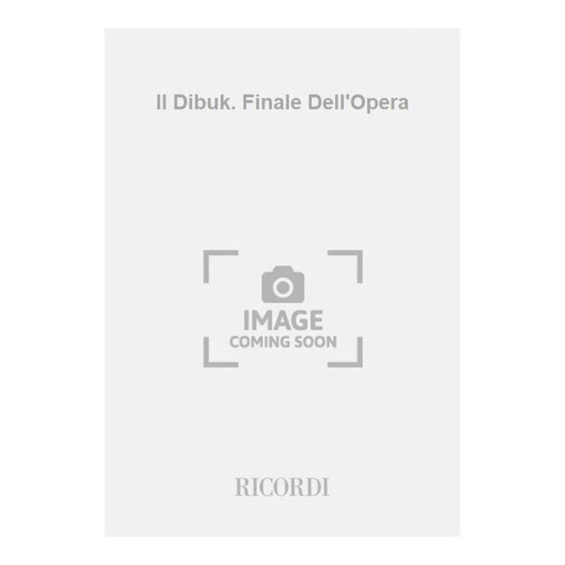 Il Dibuk Finale Dell Opera Book
