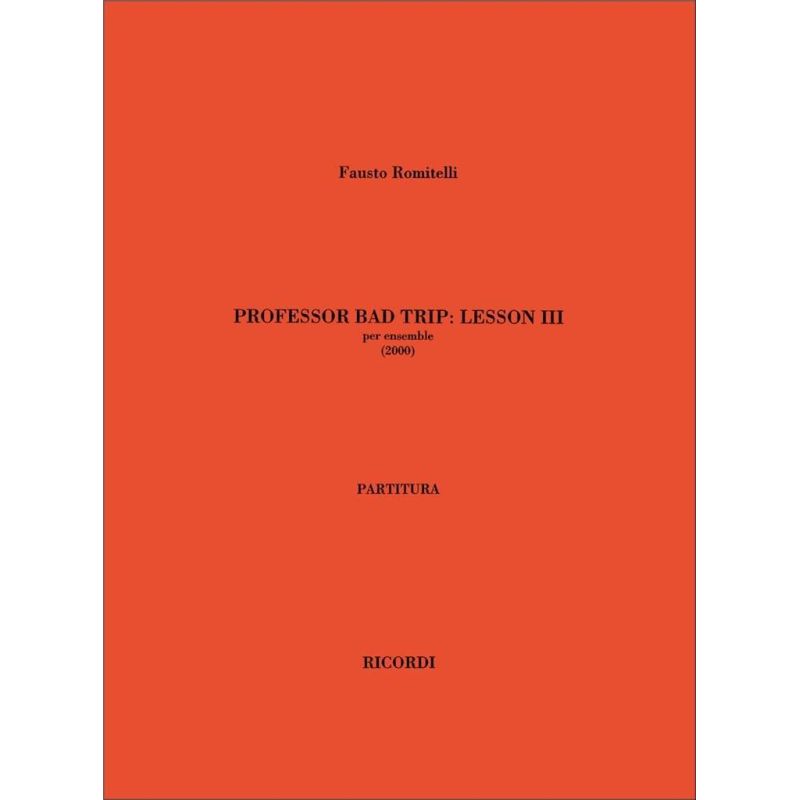 Professor Bad Trip: Lesson Iii Full Score (Pod) Book
