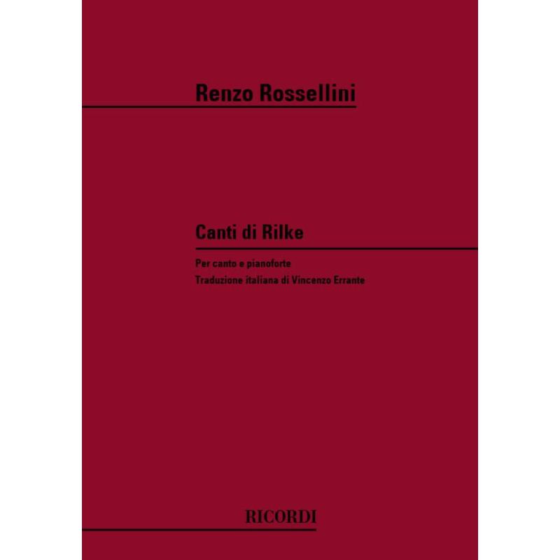 Canti Di Rilke Book