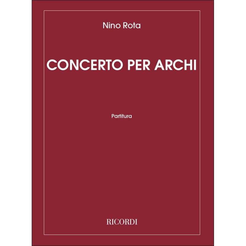 Rota - Concerto Per Archi Score (Softcover Book)