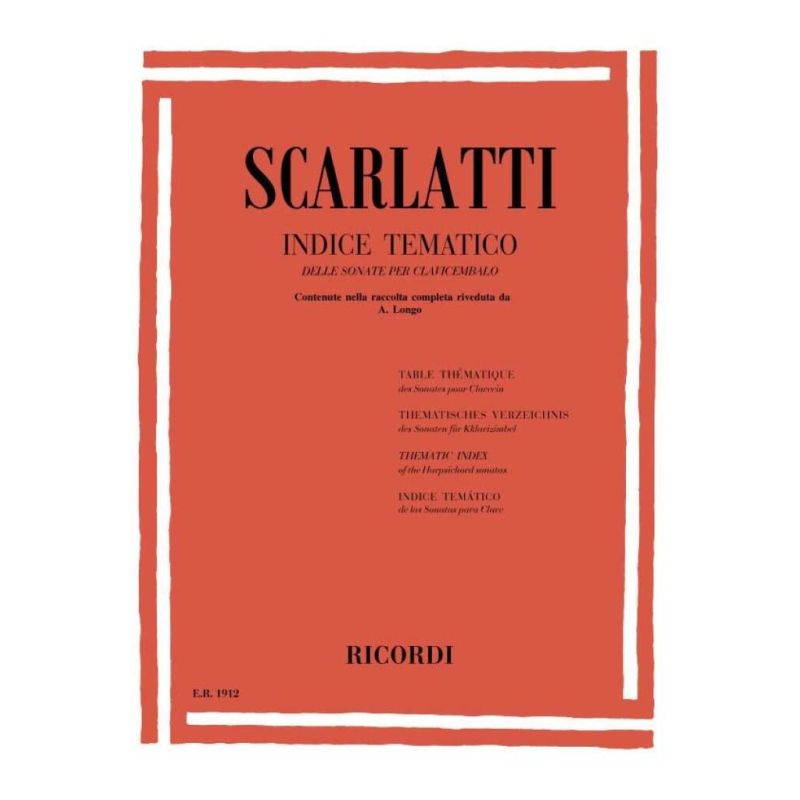Thematic Index Of Sonatas Book