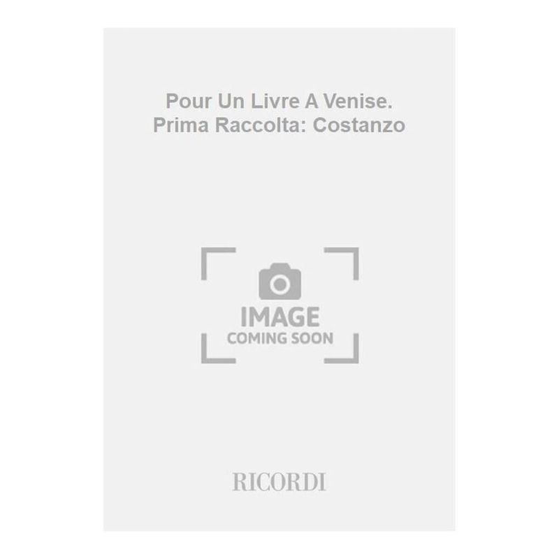 Pour Un Livre A Venise Prima Ra Book