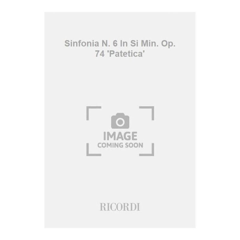 Symphony No 6 In Si Min Op74 Pate Book
