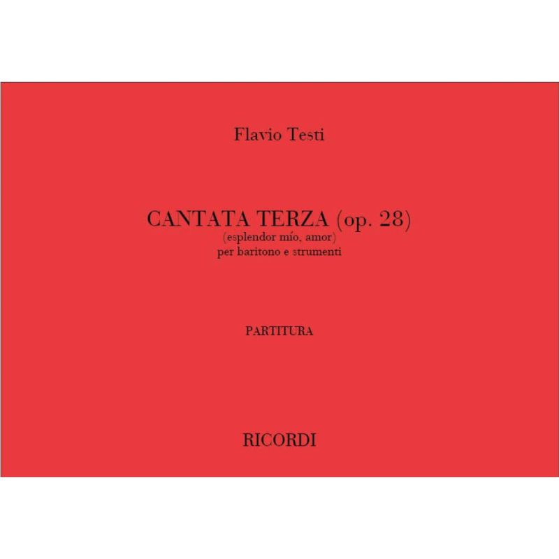 Cantate Iii Op28 Per Br E 2 Cl Es Book