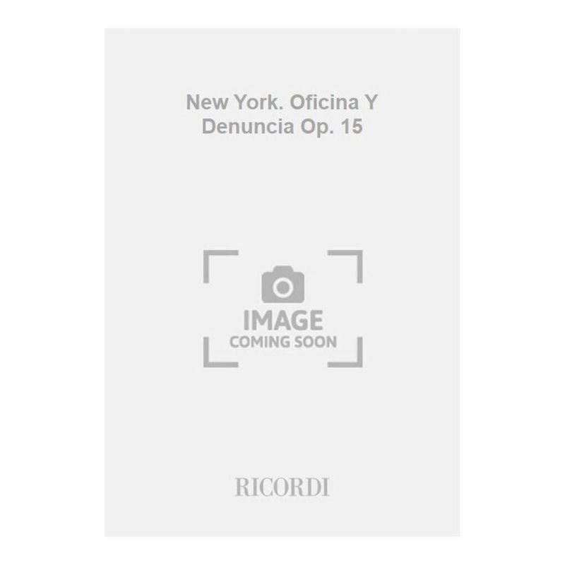 New York Oficina Y Denuncia Op15 P Book