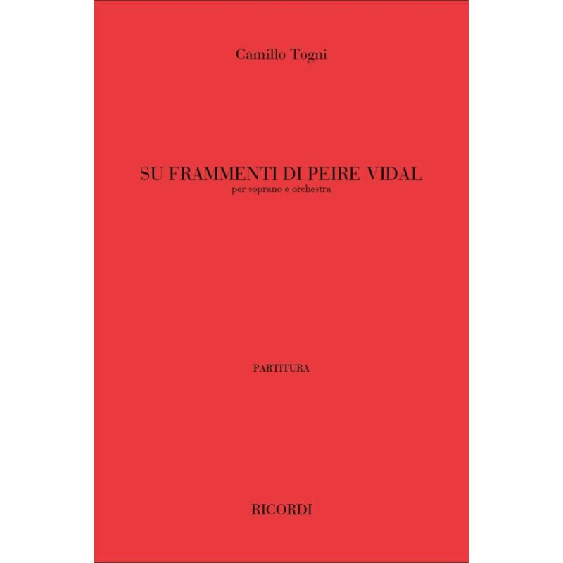 Su Frammenti Di Peire Vidal Per So Book