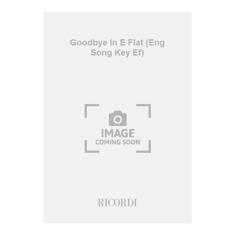 Tosti - Goodbye Key E Flat English (Softcover Book)