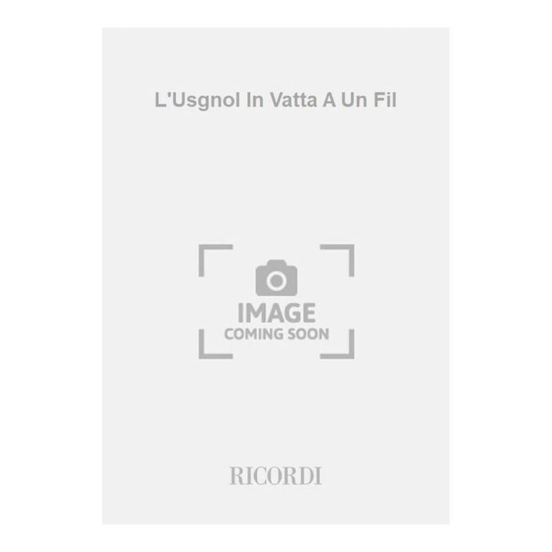 L Usgnol In Vatta A Un Fil Per E Book