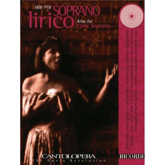 Arie Per Soprano Lirico Cantolopera Book/CD Book
