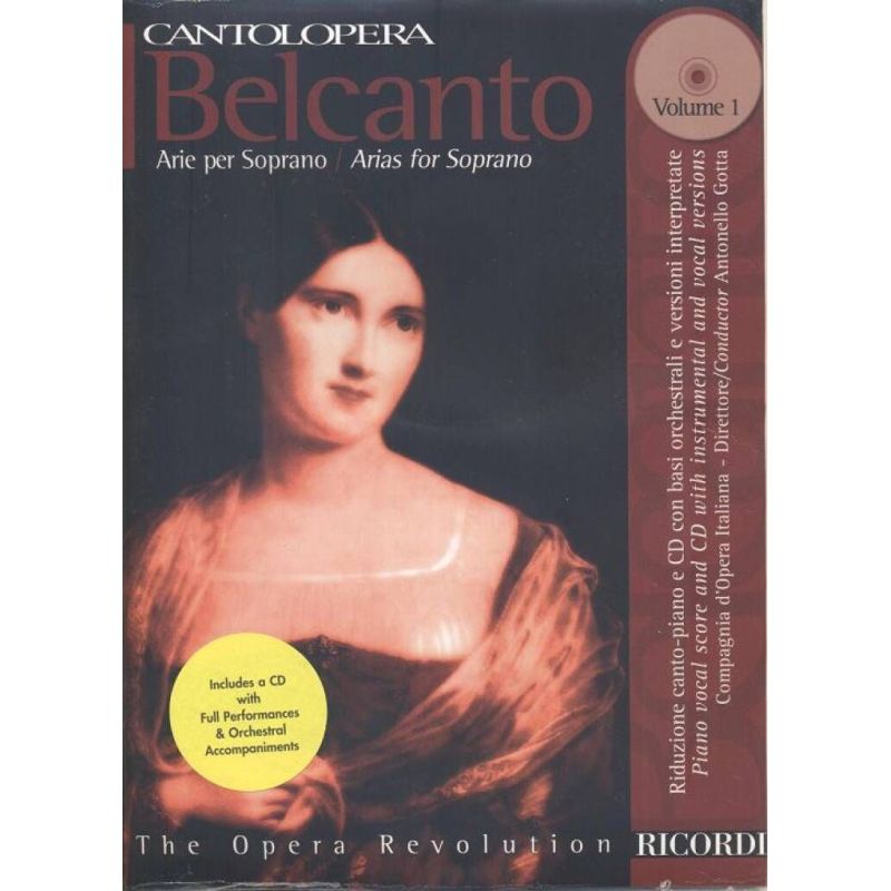 Belcanto Raccolta Arie Per Soprano Book/CD Book