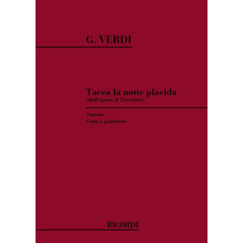 Tacea La Notte Placida Book