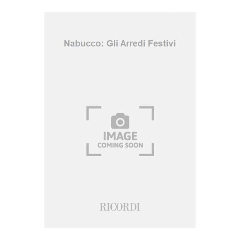 Nabucco Atto I Gli Arredi Festivi Book