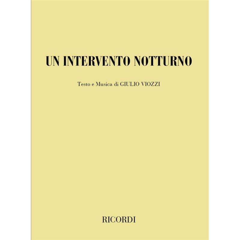 Un Intervento Notturno Book