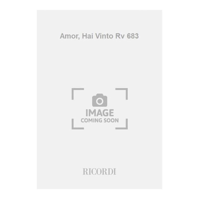 Amor Hai Vinto Cantata Per C 2 V Book