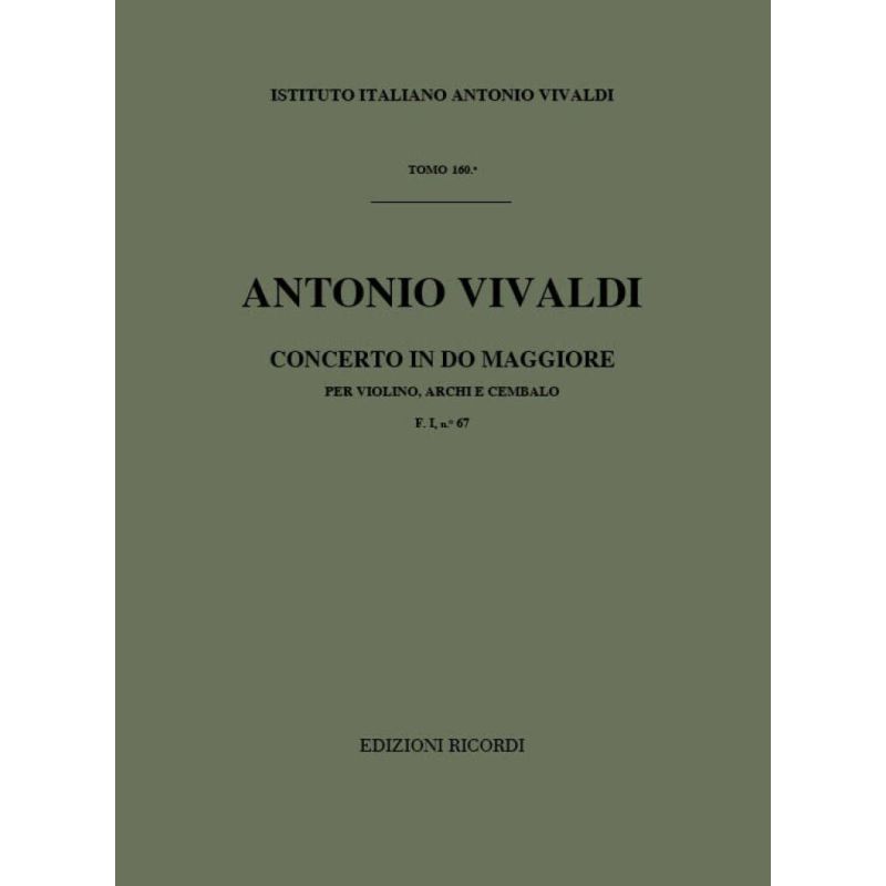 Concerto Per Vl Archi E Bc In Do Rv 177 Book