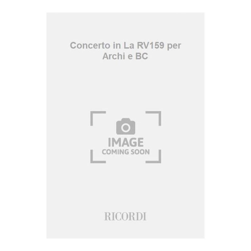 Concerto Per Archi E Bc In La Rv 159 Book