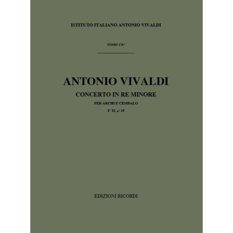 Concerto In D Minor For Strings/Bc Rv 127 Score Book
