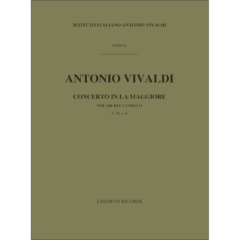 Concerto Per Archi E Bc In La Rv 158 Book