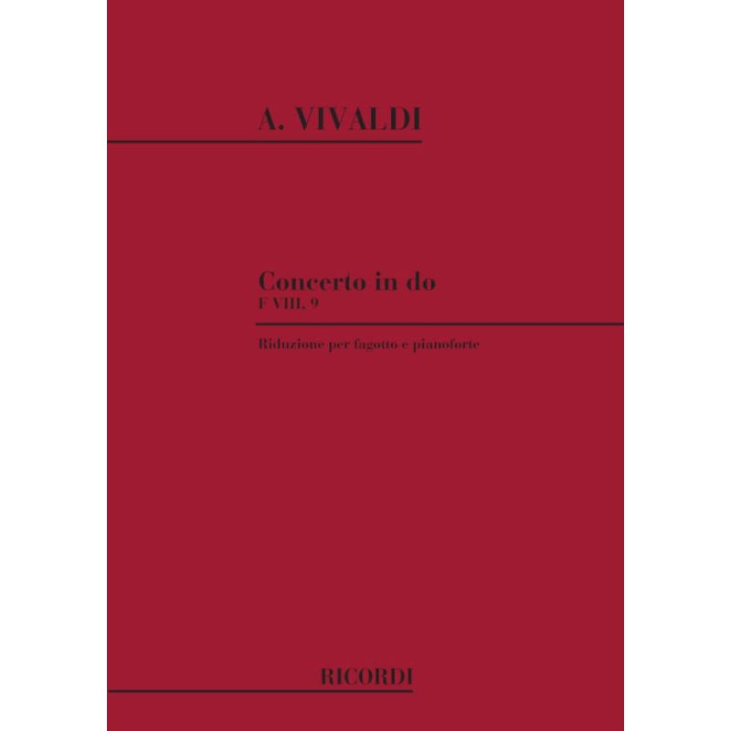 Concerto Per Fg Archi E Bc In Do Rv Book