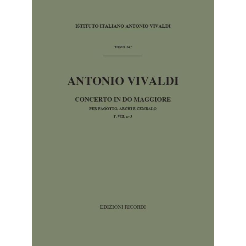 Concerto Per Fg Archi E Bc In Do Rv Book