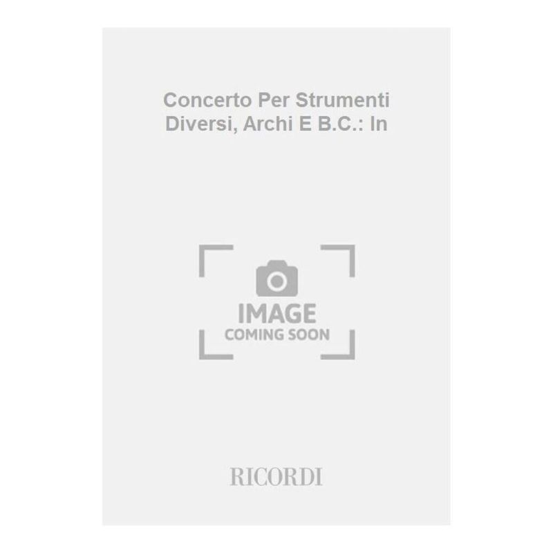 Concerto Per Strum Diversi Archi E B Book