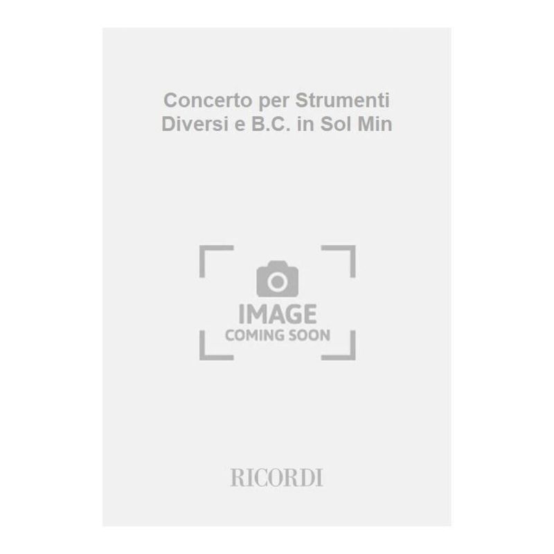 Concerto Per Strum Diversi E Bc In S Book