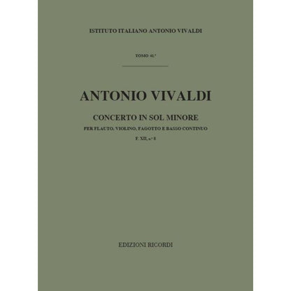 Concerto Per Strum Diversi E Bc In S Book