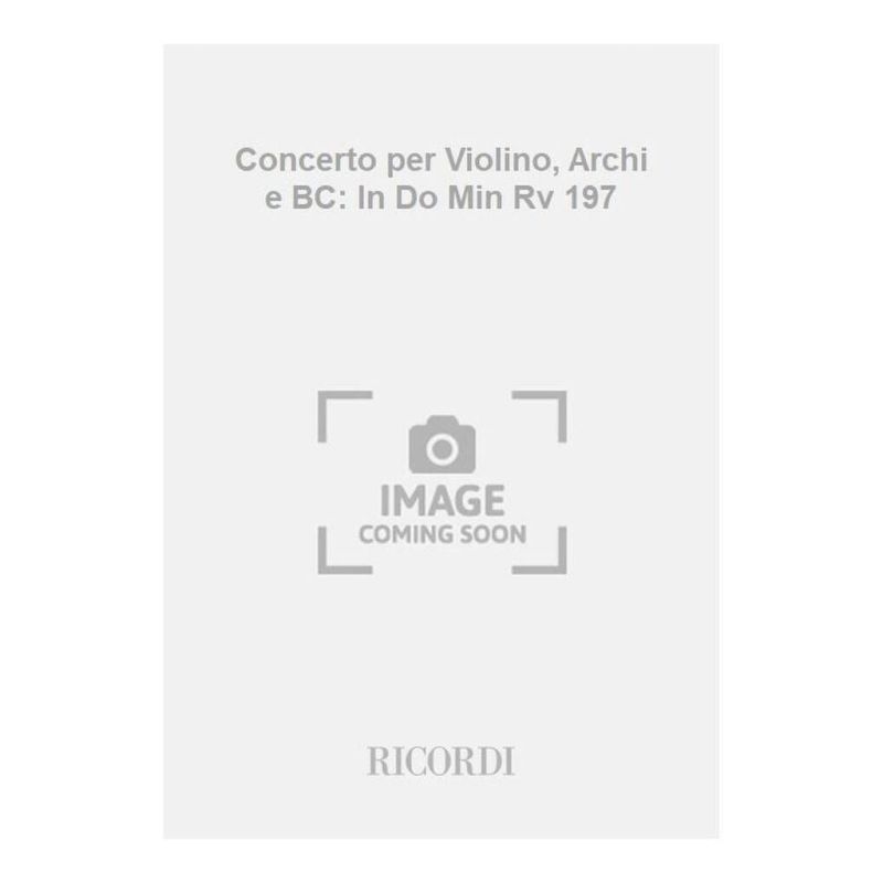 Concerto Per Vl Archi E Bc In Do Min Book