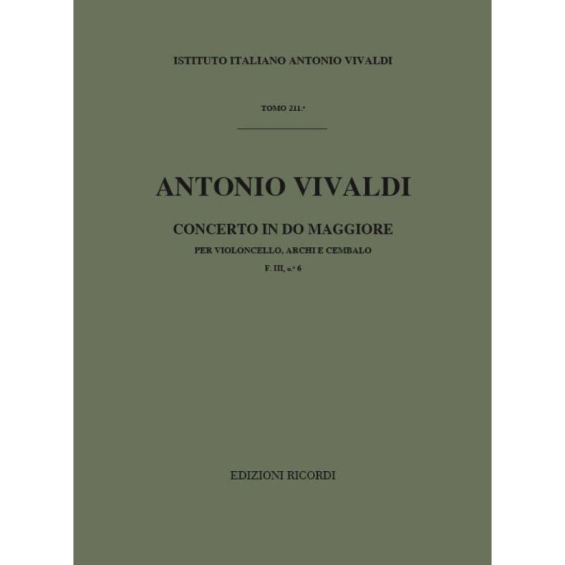 Concerto Per Vc Archi E Bc In Do Rv Book