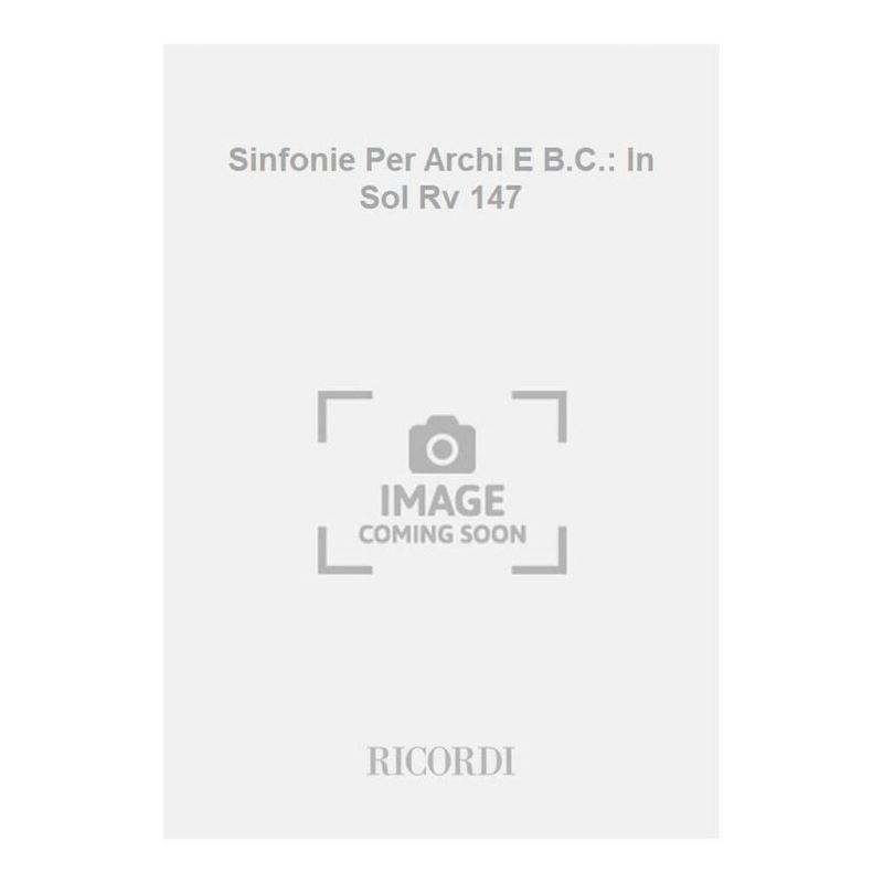 Symphony Per Archi E Bc In Sol Rv 14 Book