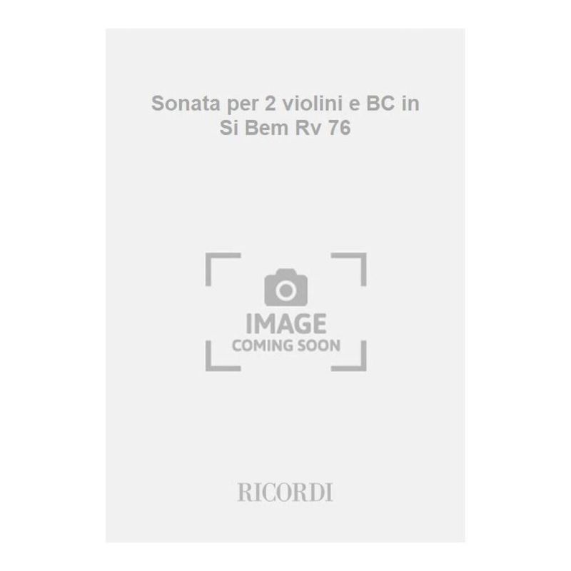 Sonata Per Vl E Bc Per 2 Vl In Si B Book