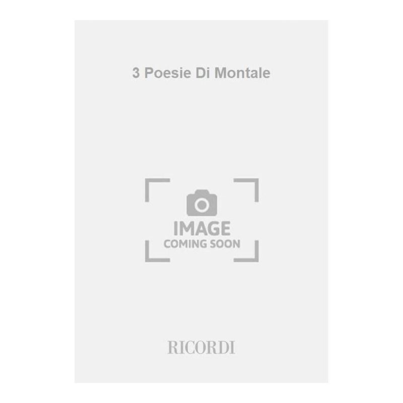 3 Poesie Di Montale Per Br E Pf Book