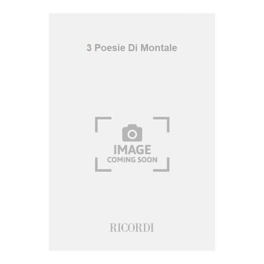 3 Poesie Di Montale Per Br E Pf Book