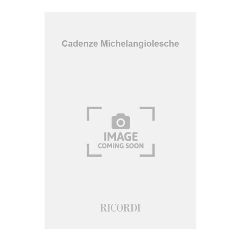 Cadenze Michelangiolesche Per 1 Voc Book