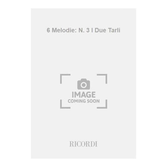 6 Melodie N3 I Due Tarli Book