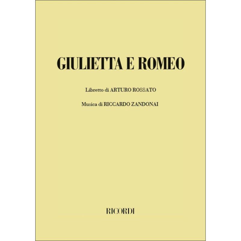 Giulietta E Romeo Book